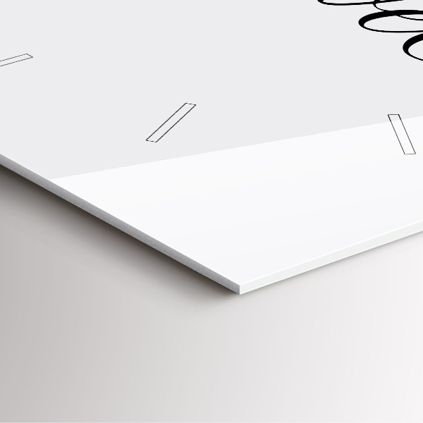 Szögletes fali üvegóra Utazási felirat