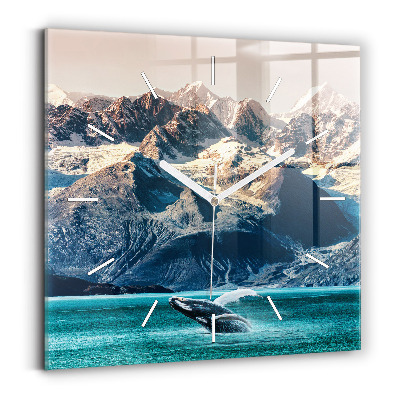 Szögletes fali üvegóra Bálnavíz