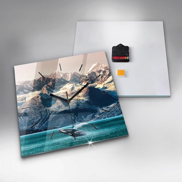 Szögletes fali üvegóra Bálnavíz