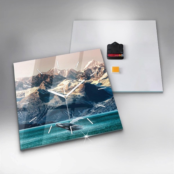 Szögletes fali üvegóra Bálnavíz