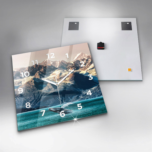 Szögletes fali üvegóra Bálnavíz