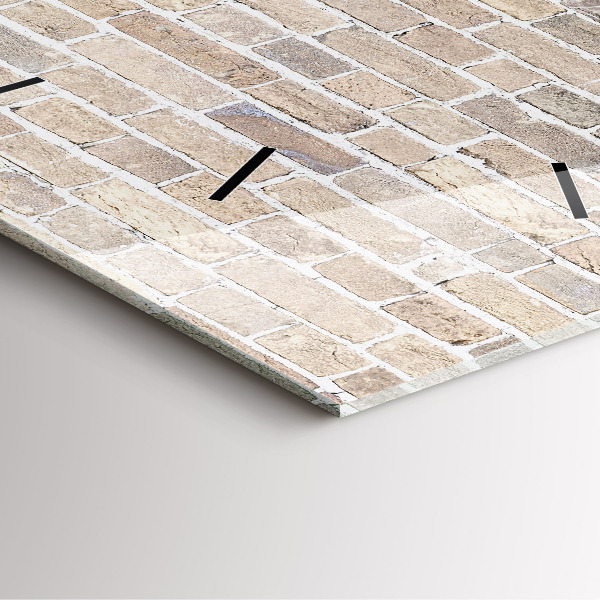 Szögletes fali üvegóra Téglafal