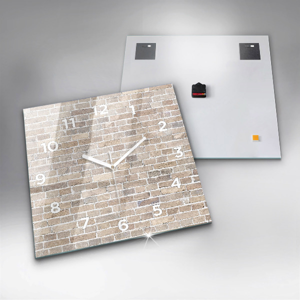 Szögletes fali üvegóra Téglafal