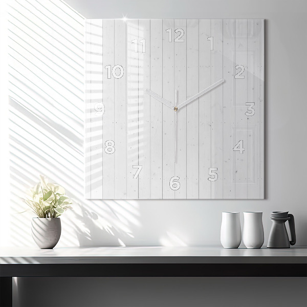 Szögletes fali üvegóra Fa panelek minta