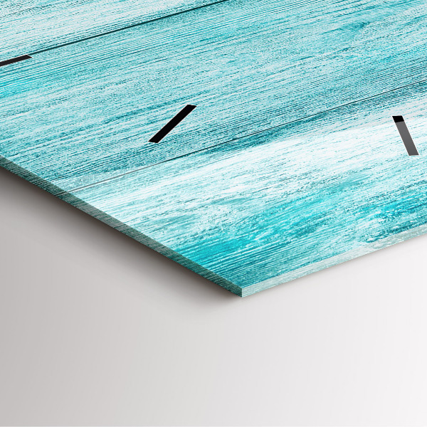 Szögletes fali üvegóra Kék régi fa