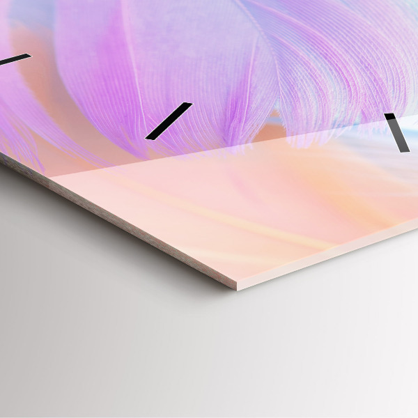 Szögletes fali üvegóra Színes tollak