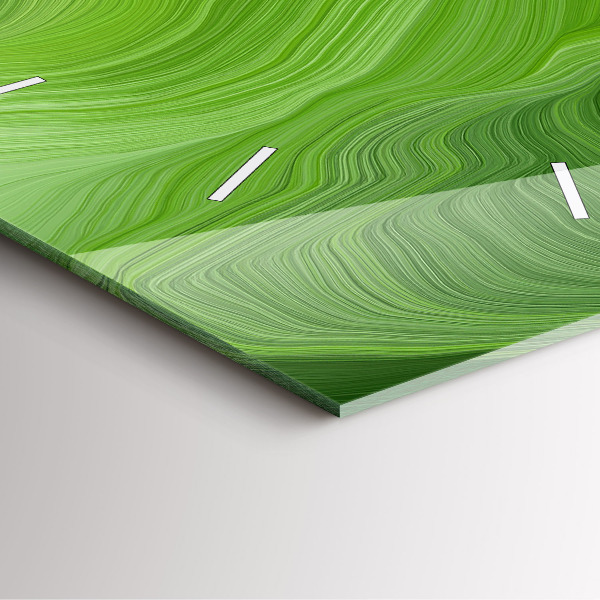 Szögletes fali üvegóra Modern hullámok