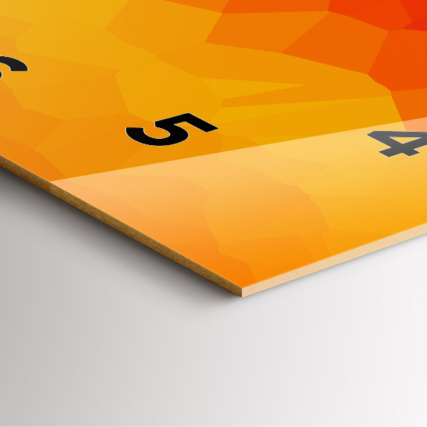 Szögletes fali üvegóra Színes absztrakció