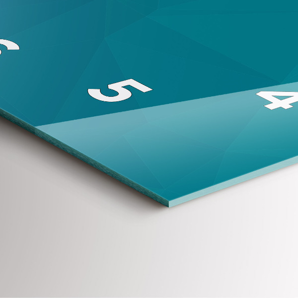 Szögletes fali üvegóra Tengeri vízkivétel