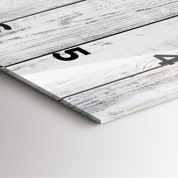 Szögletes fali üvegóra Festett táblák