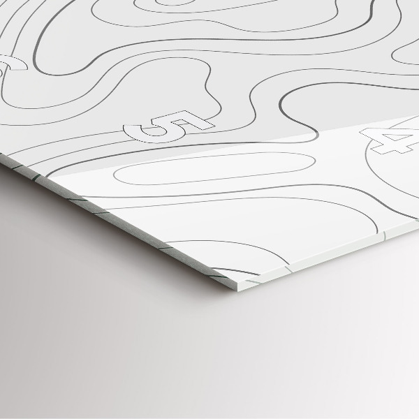 Szögletes fali üvegóra Absztrakciós foltok