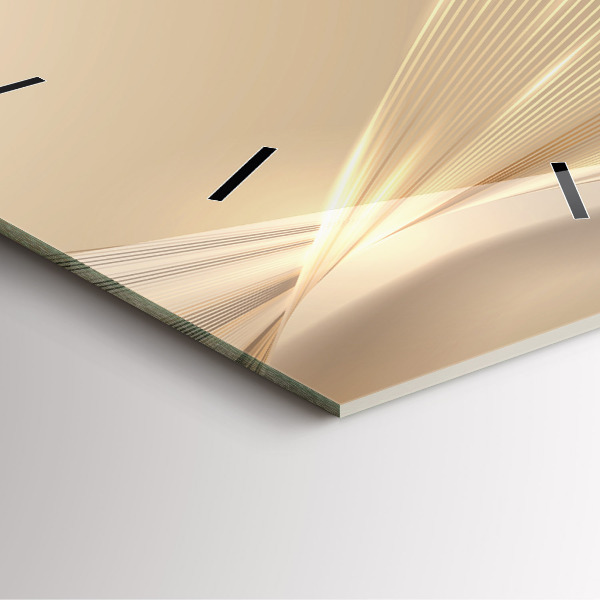 Szögletes fali üvegóra Absztrakt fény