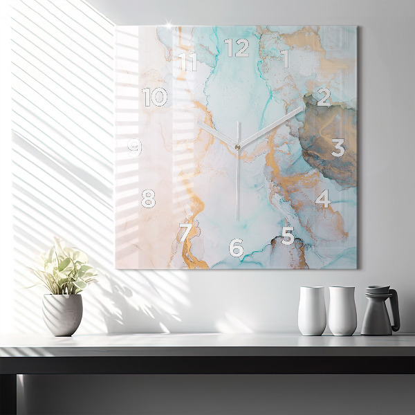 Szögletes fali üvegóra Absztrakt festészet