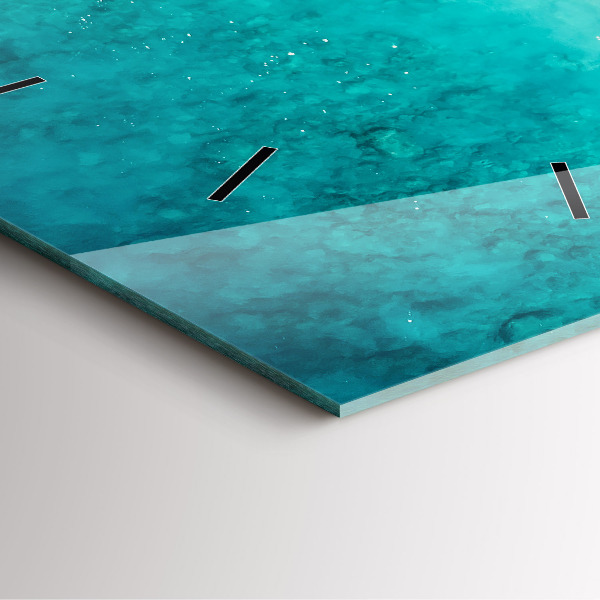 Szögletes fali üvegóra Tengerparti homok