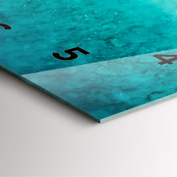 Szögletes fali üvegóra Tengerparti homok