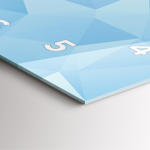 Szögletes fali üvegóra Háromszögek absztrakt