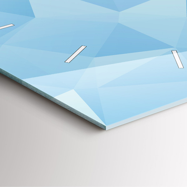 Szögletes fali üvegóra Háromszögek absztrakt