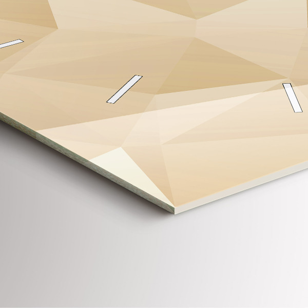 Szögletes fali üvegóra Háromszögek absztrakt