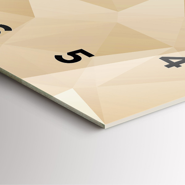 Szögletes fali üvegóra Háromszögek absztrakt