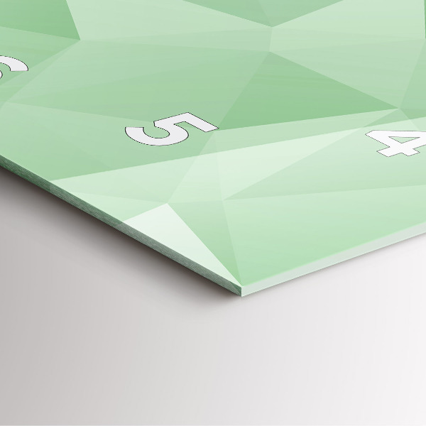 Szögletes fali üvegóra Háromszögek absztrakt