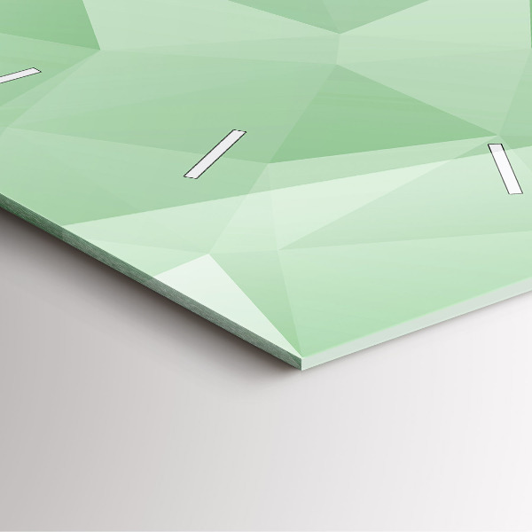 Szögletes fali üvegóra Háromszögek absztrakt