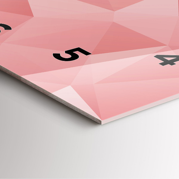 Szögletes fali üvegóra Háromszögek absztrakt