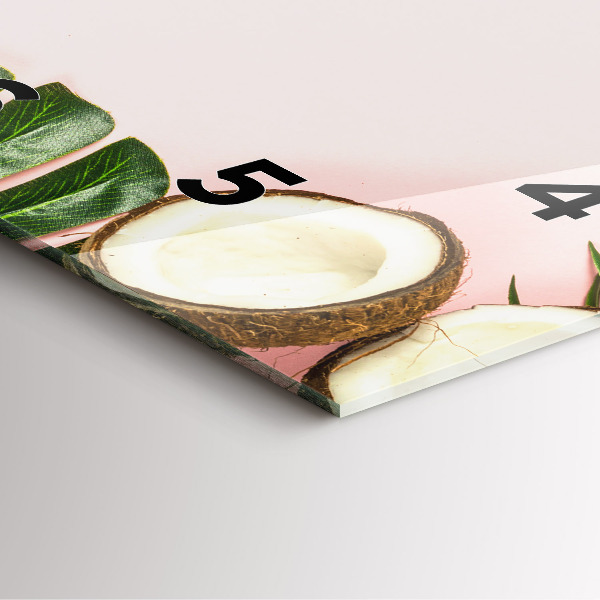 Szögletes fali üvegóra Nyári hangulat