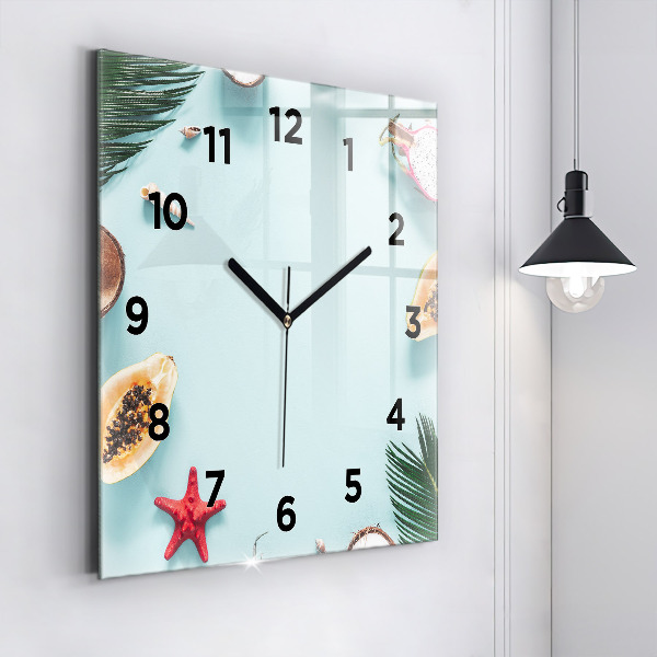 Szögletes fali üvegóra Nyári kompozíció