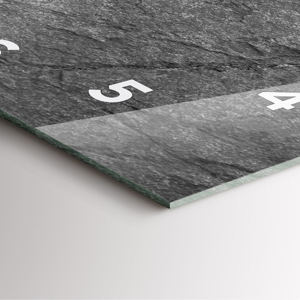 Szögletes fali üvegóra Vulkáni kőzet