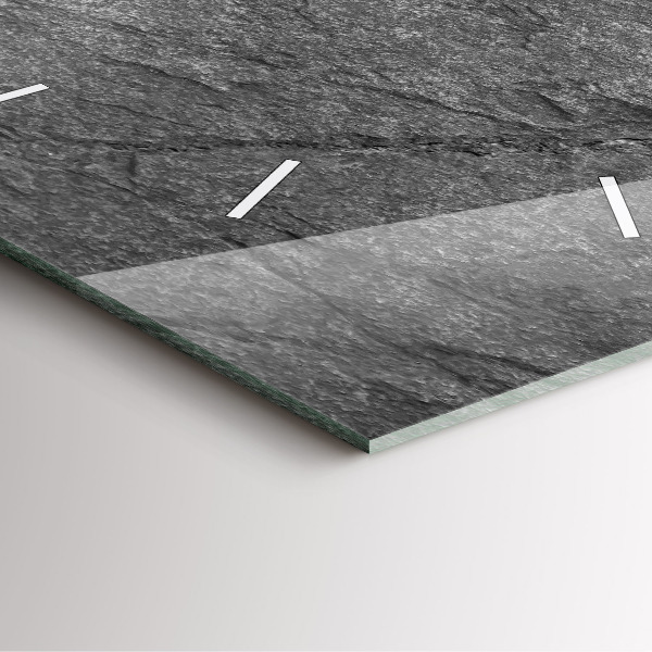 Szögletes fali üvegóra Vulkáni kőzet