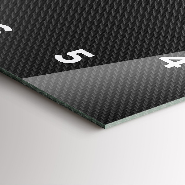 Szögletes fali üvegóra Sötét absztrakció