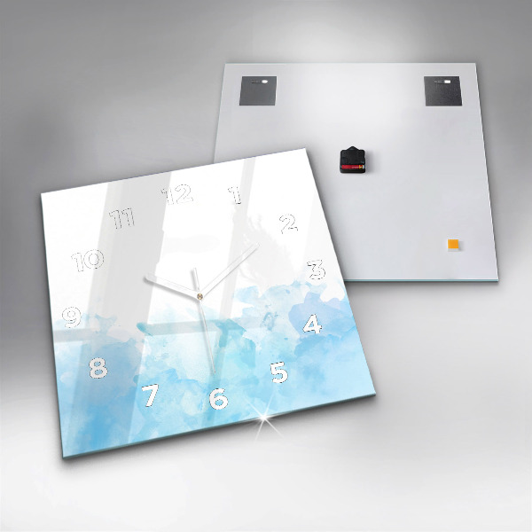 Szögletes fali üvegóra Festett foltok