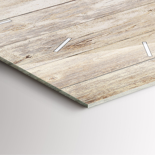 Szögletes fali üvegóra Fa panelek