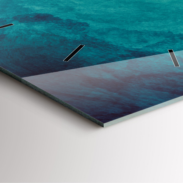 Szögletes fali üvegóra Absztrakciós mélység