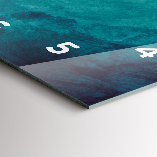 Szögletes fali üvegóra Absztrakciós mélység