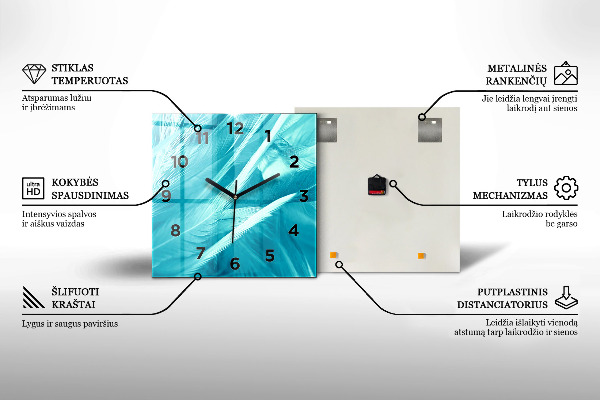 Szögletes fali üvegóra Tejút és a hegyek