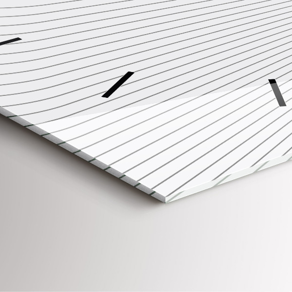 Szögletes fali üvegóra Absztrakciós vonalak