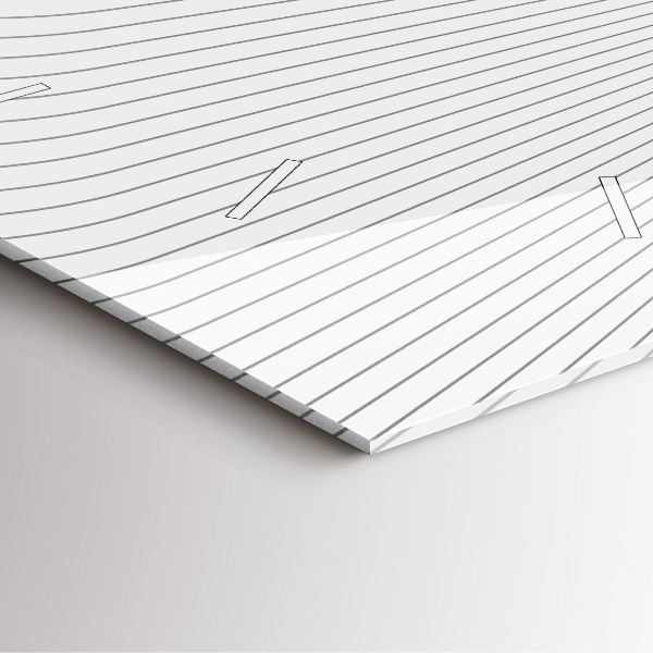 Szögletes fali üvegóra Absztrakciós vonalak