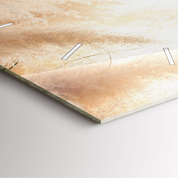 Szögletes fali üvegóra Kalászok