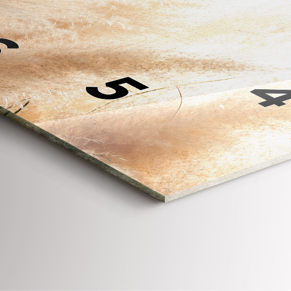 Szögletes fali üvegóra Kalászok