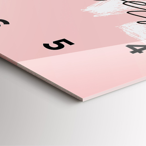 Szögletes fali üvegóra Szeresd magad felirat