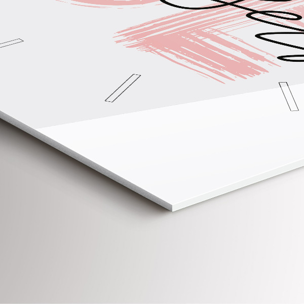 Szögletes fali üvegóra A Légy önmagad felirat