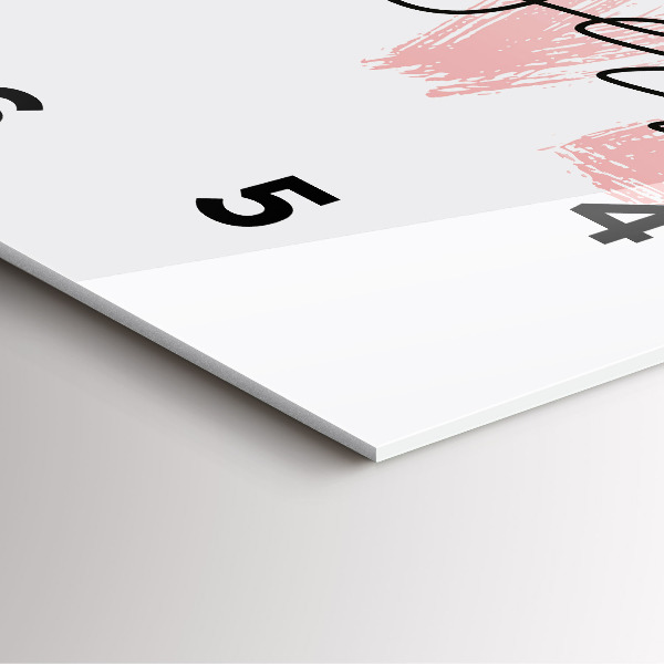 Szögletes fali üvegóra Szeresd magad felirat