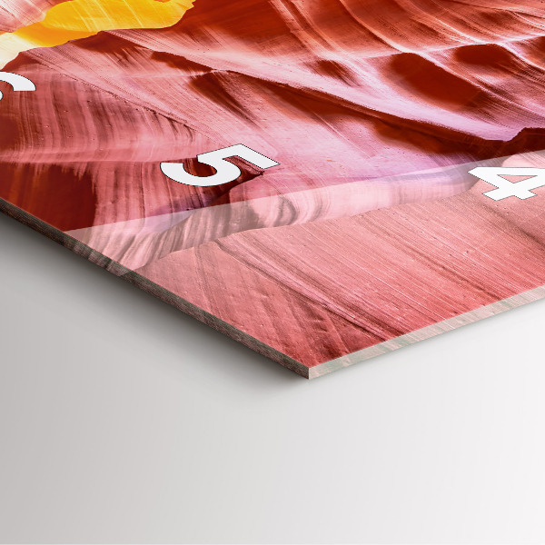 Szögletes fali üvegóra Sand Canyon