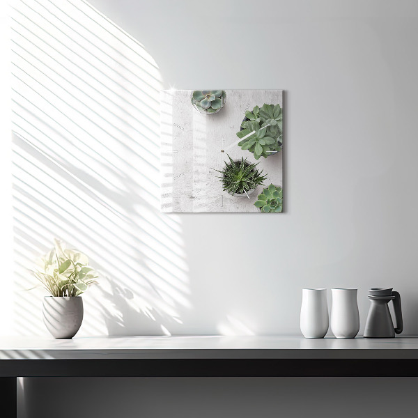 Szögletes fali üvegóra Dísznövények