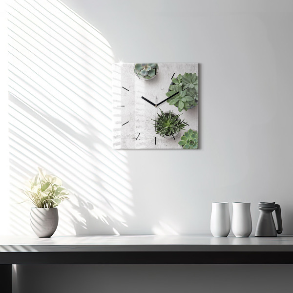 Szögletes fali üvegóra Dísznövények