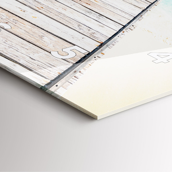 Szögletes fali üvegóra Trópusi sziget