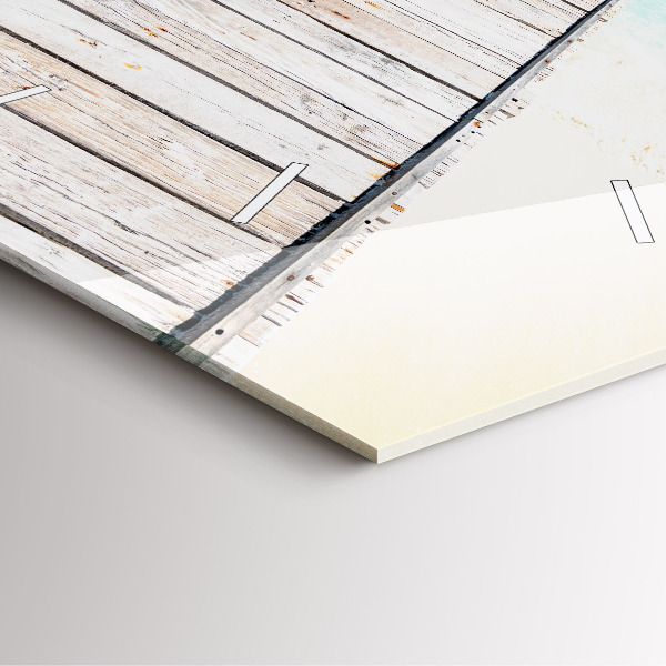 Szögletes fali üvegóra Trópusi sziget