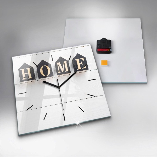 Szögletes fali üvegóra A feliratos ház