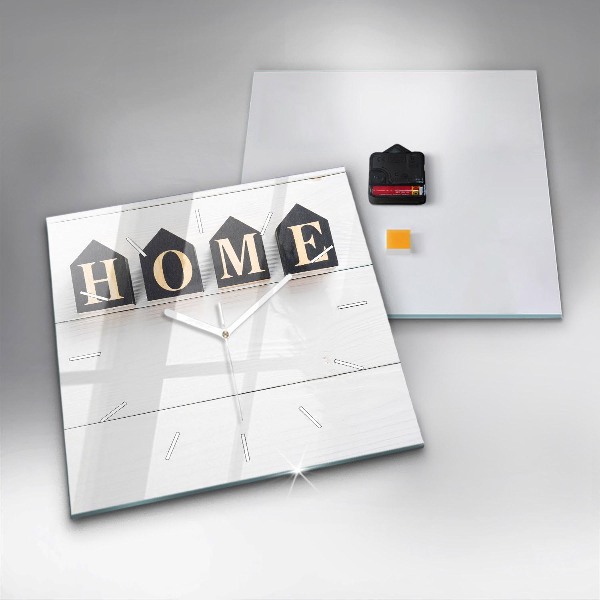 Szögletes fali üvegóra A feliratos ház